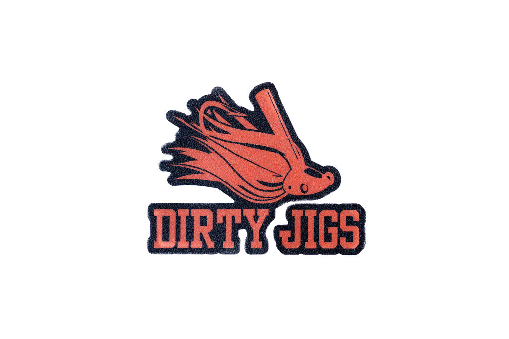 Dirty Jigs Tackle 8" Boat Carpet Decal