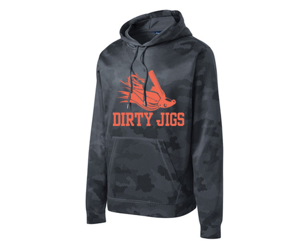 Dirty Jigs Sport-Tek Full Hex Performance Hooded Sweatshirt with Jig