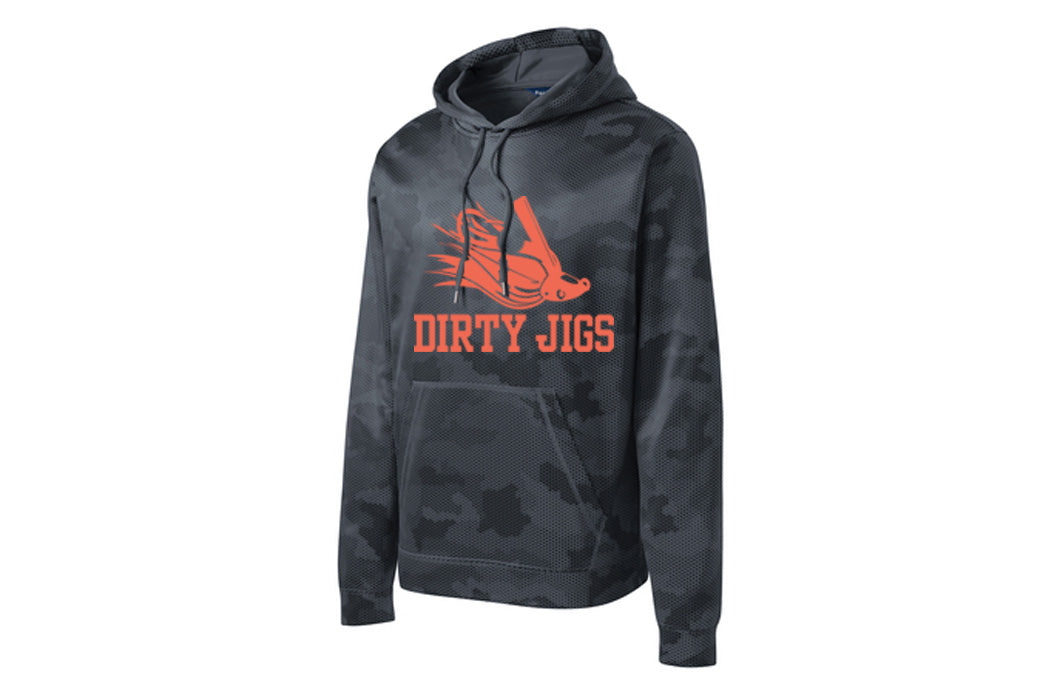 Dirty Jigs Sport-Tek Full Hex Performance Hooded Sweatshirt with Jig